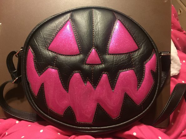 My awesome pink pumpkin purse from LovePainandStitches!