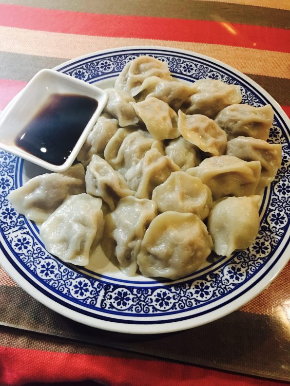eating dumplings in china
