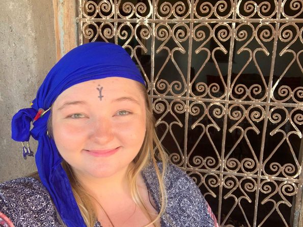 wearing cultural clothing of Marrakech